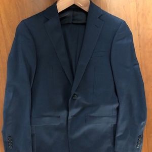 Calvin Klein X-Fit Blue Tic Slim Fit Suit